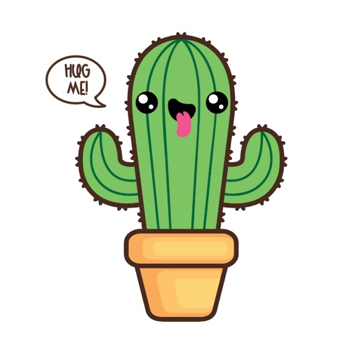 Kawaii Cactus Stickers by Marian Turchyn