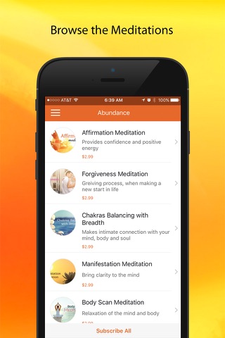 Abundance: A Meditation App screenshot 2