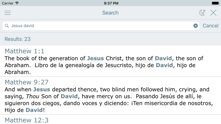 Spanish English Bible - Biblia screenshot-3