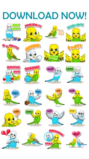 BudgieMoji - Parakeet Emojis(圖5)-速報App