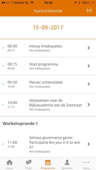Startconferentie Verbinden screenshot 3