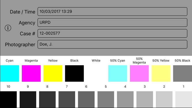 Crime Scene Identifier Card