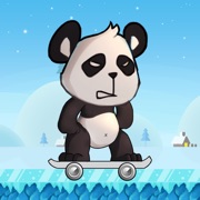 Skater Panda-Tap to Run  Jump