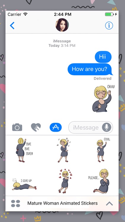 Avatar woman Animated Stickers