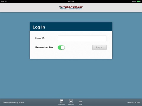 Gulf Coast Federal Credit Union for iPad screenshot 2