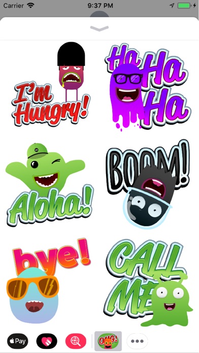 Cute Monsters Sticker Messages screenshot 3