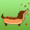 Chocolate Dachshund Dog - WeenieMoji Emoji Sticker