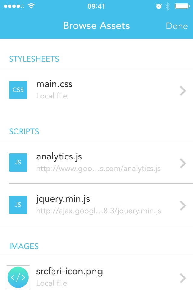 Srcfari: view html source code screenshot 3