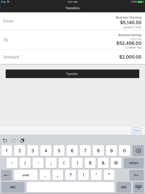 iPad Image of Bank PdS Business