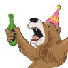 Party Bear Stickers