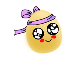 Adorable Egg Eggmoji Sticker