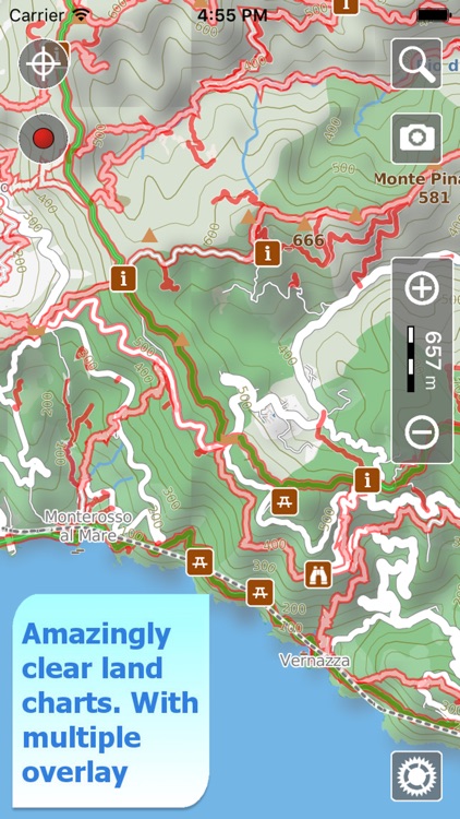 Cinque Terre Trails Hiking GPS screenshot-0
