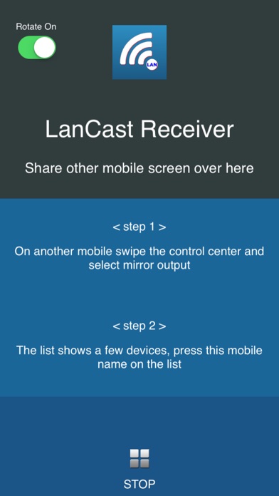 LanCast - mirrormate receiver screenshot 2