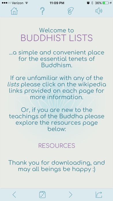 Buddhist Lists screenshot 2