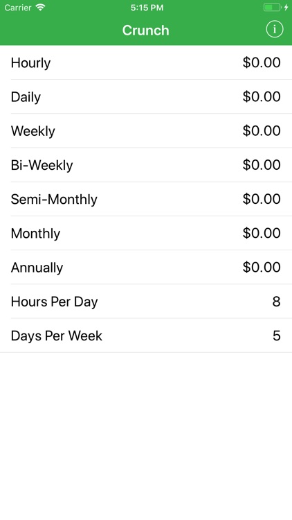 Crunch Salary/Wage Calculator