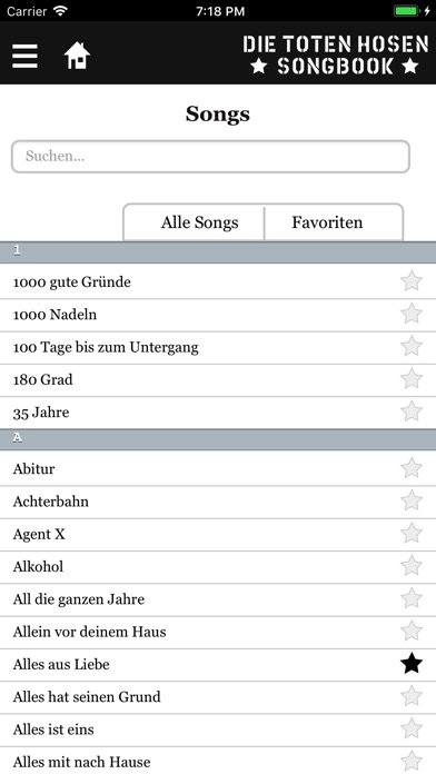Die Toten Hosen Songbook App screenshot 2