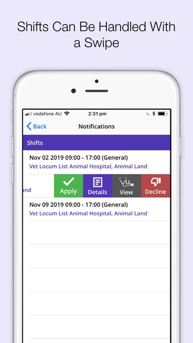 Vet Locum List screenshot 2