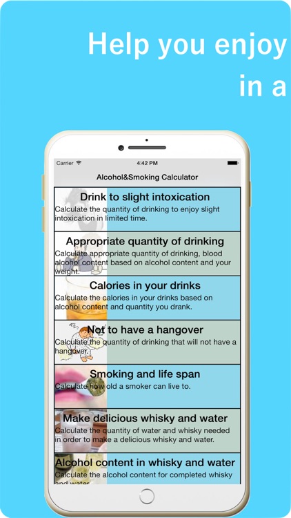 Alcohol&Smoking Calculator