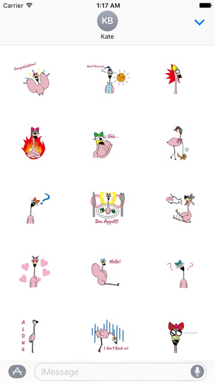Young Lazy Flamingo Sticker