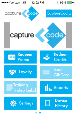 CaptureCode service screenshot 2