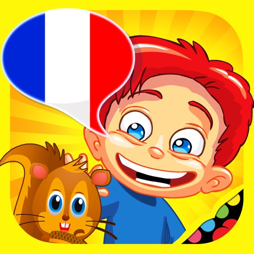 French for kids: play, learn and discover the world - children learn a language through play activities: fun quizzes, flash card games and puzzles icon