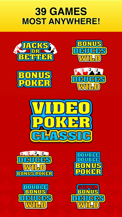 Video Poker Classic - 39 Games