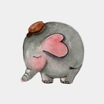 Baby Elephant Stickers