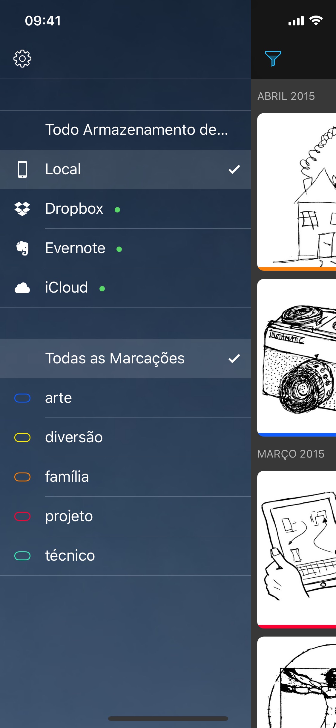 Screenshot do app Carbo¹