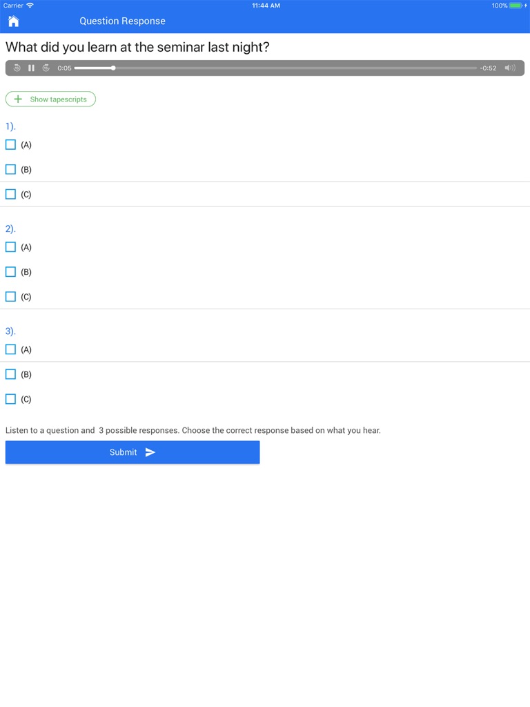 【图】TOEIC Sample Tests(截图3)