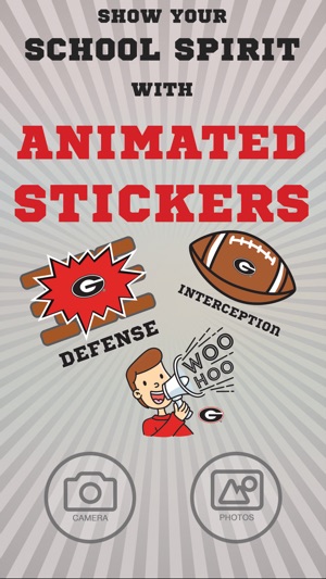 Georgia Bulldogs Animated Selfie Sticker