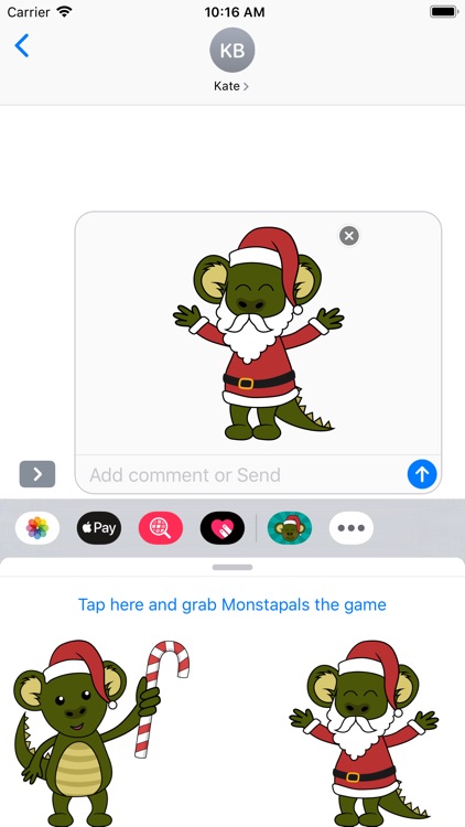 Monstapals Stickers Christmas