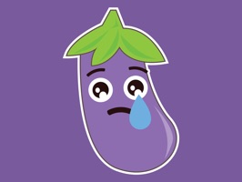 Eggplant Aubergine Stickers