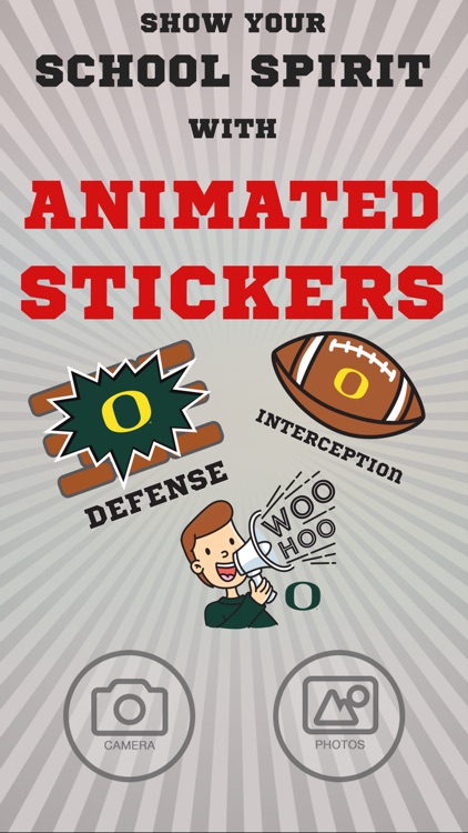 Oregon Ducks Animated Selfie Stickers