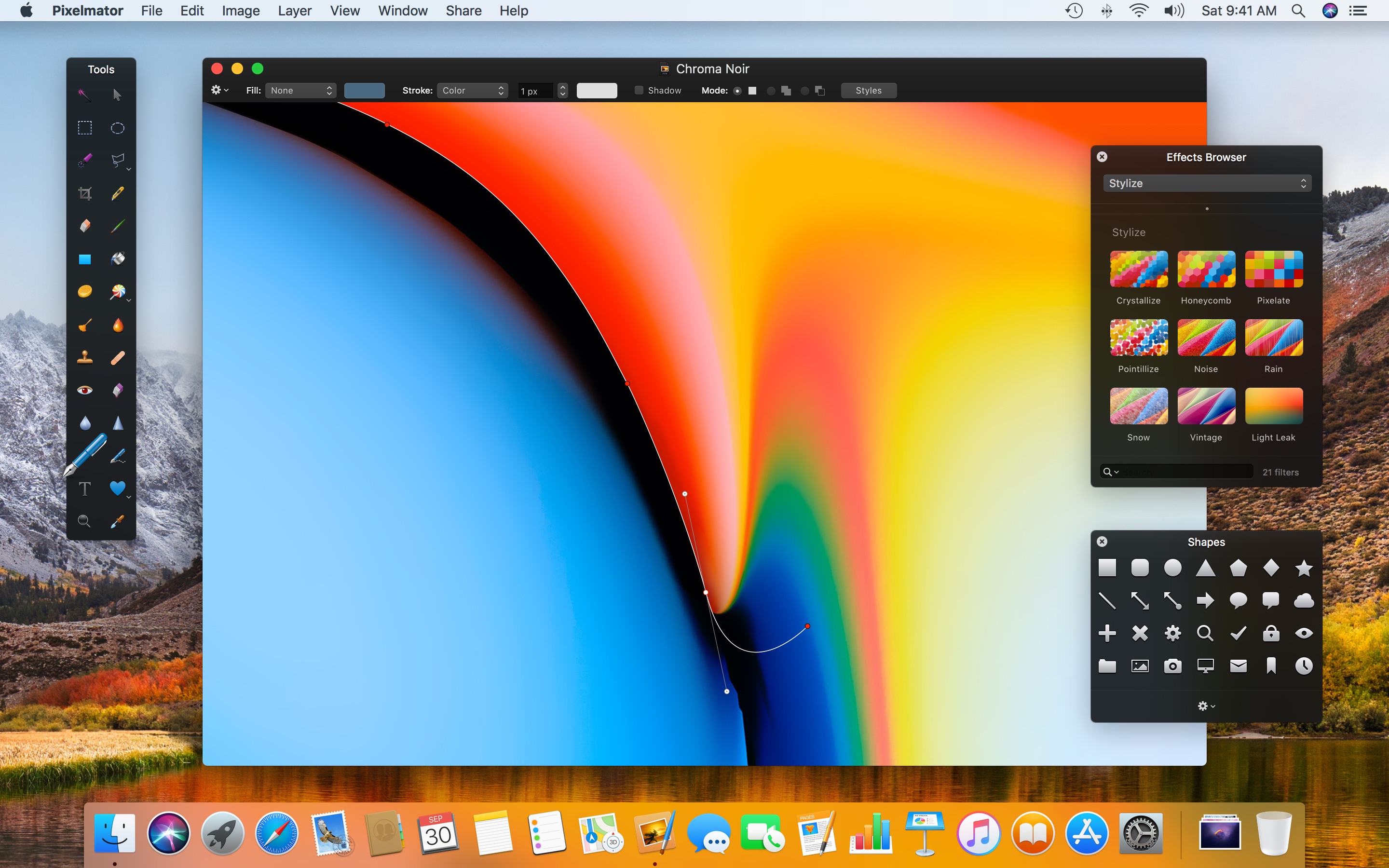 Screenshot do app Pixelmator