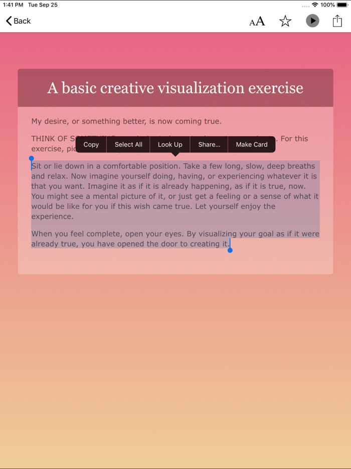 Creative Visualization Deck