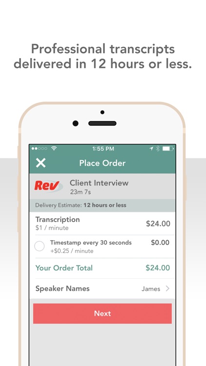 Rev Voice Recorder: Audio Transcription