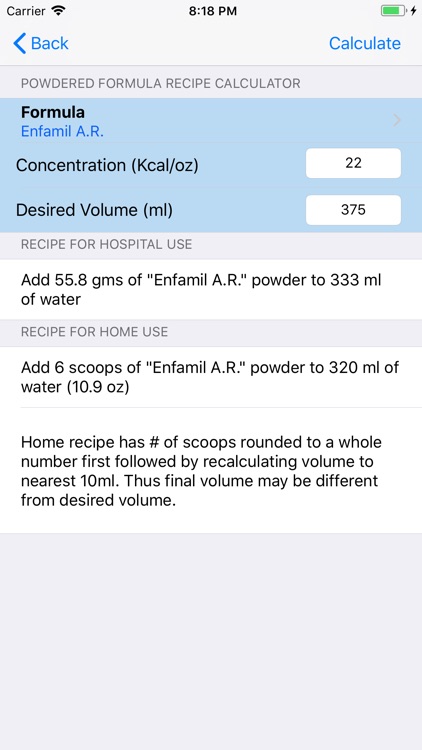 NICU Nutrition Calculator screenshot-4