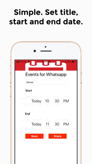 Events for Whatsapp screenshot 2