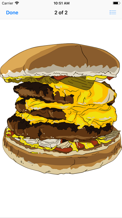 Heavenly Hamburger Stickers screenshot 3