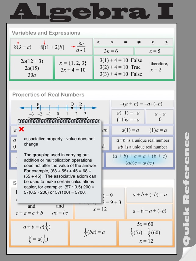 Algebra I Quick Reference(圖3)-速報App