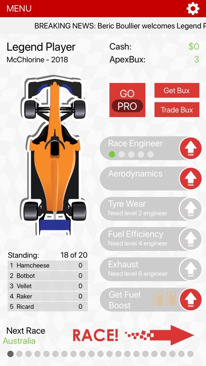 APEX Race Manager 2019 screenshot-0