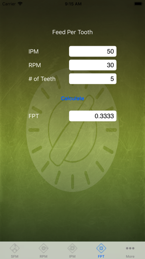 Feed Rate Calculator Lite(圖4)-速報App