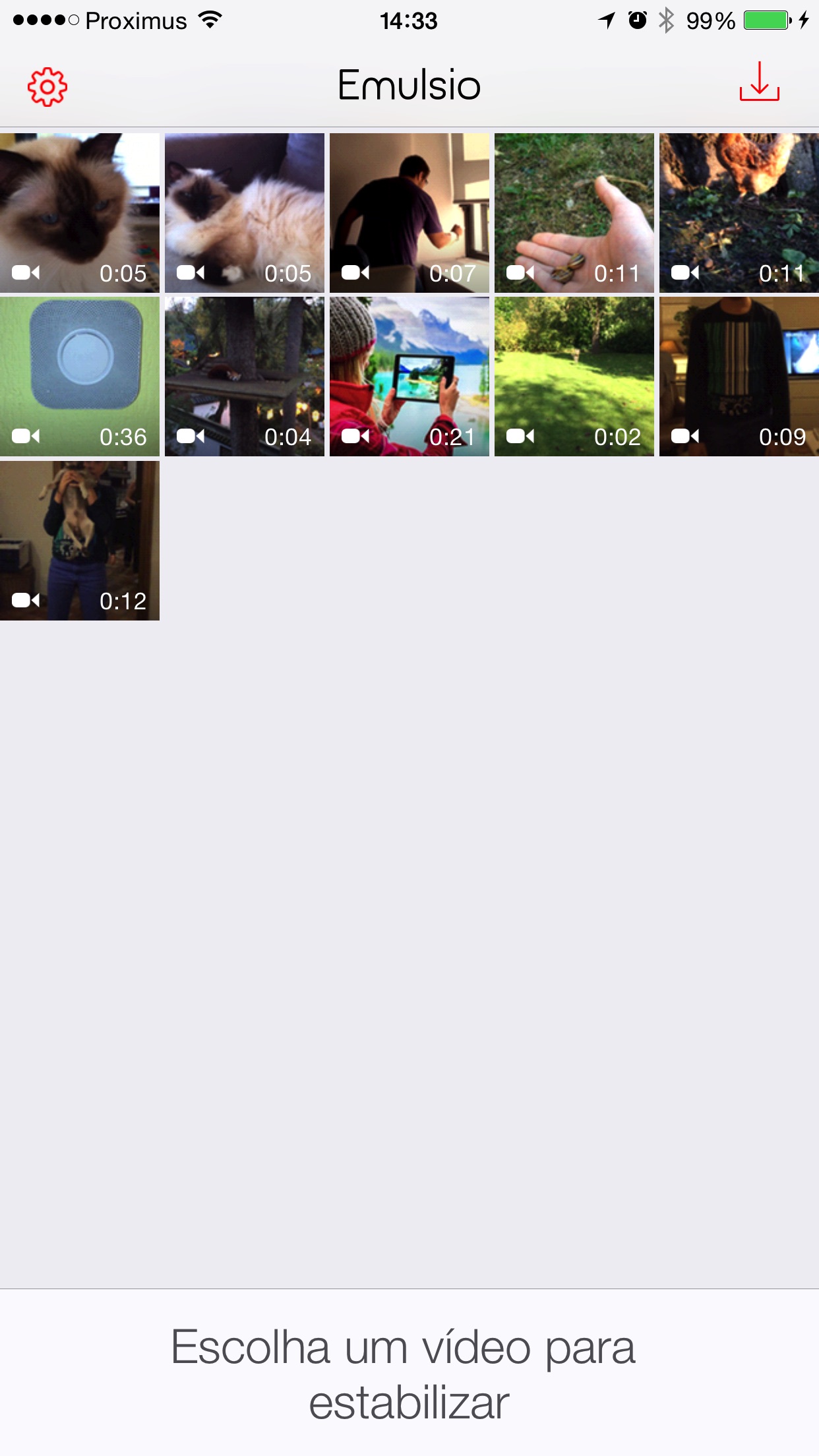 Screenshot do app Emulsio