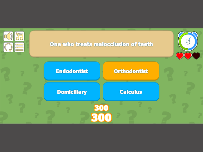 Dental Words Quiz