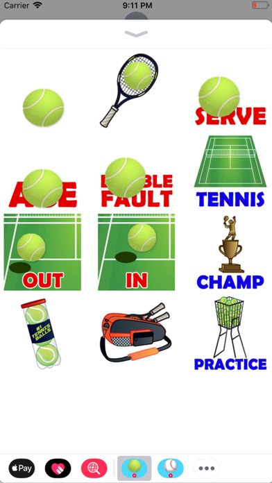 Animated Tennis Stickers screenshot 2