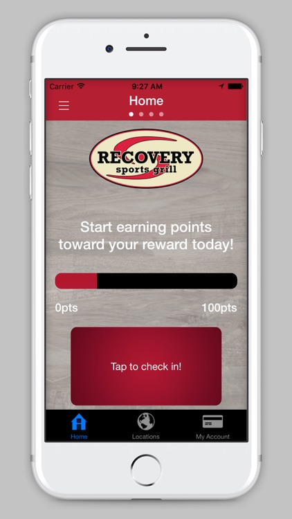 Recovery Sports Grill Rewards