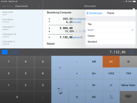 CalcTape Paper Tape Calculator screenshot 4