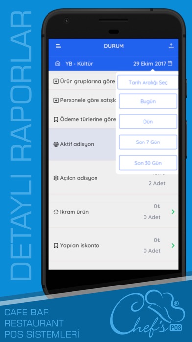 ChefsPOS Boss Ekranı screenshot 4