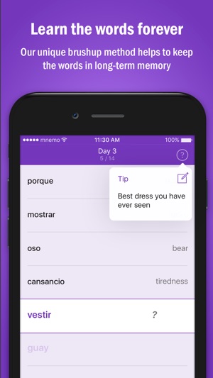 Learn Spanish with Mnemo(圖3)-速報App