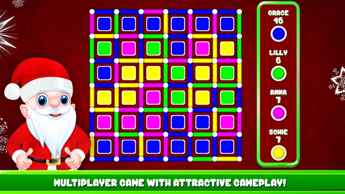 Dots  Boxes Christmas Game